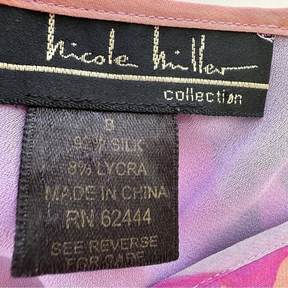Nicole Miller midi dress, empire waisted with ruffled hem in a silk blend - Picture 13 of 14